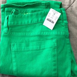 NWT green matchstick jeans